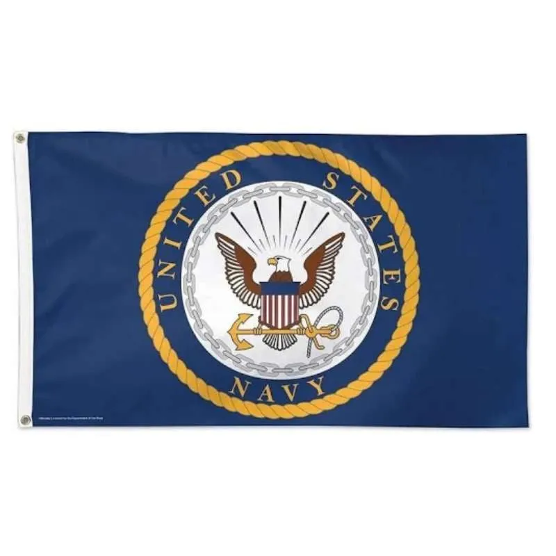 U.S Navy Flag With Grommets 3 X 5 Feet