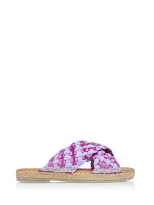 VALENCIA leer - Slippers | Pink / Lila