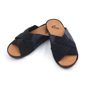 Valuable Cross-Strap Casual Slippers 811/M283 - Blue