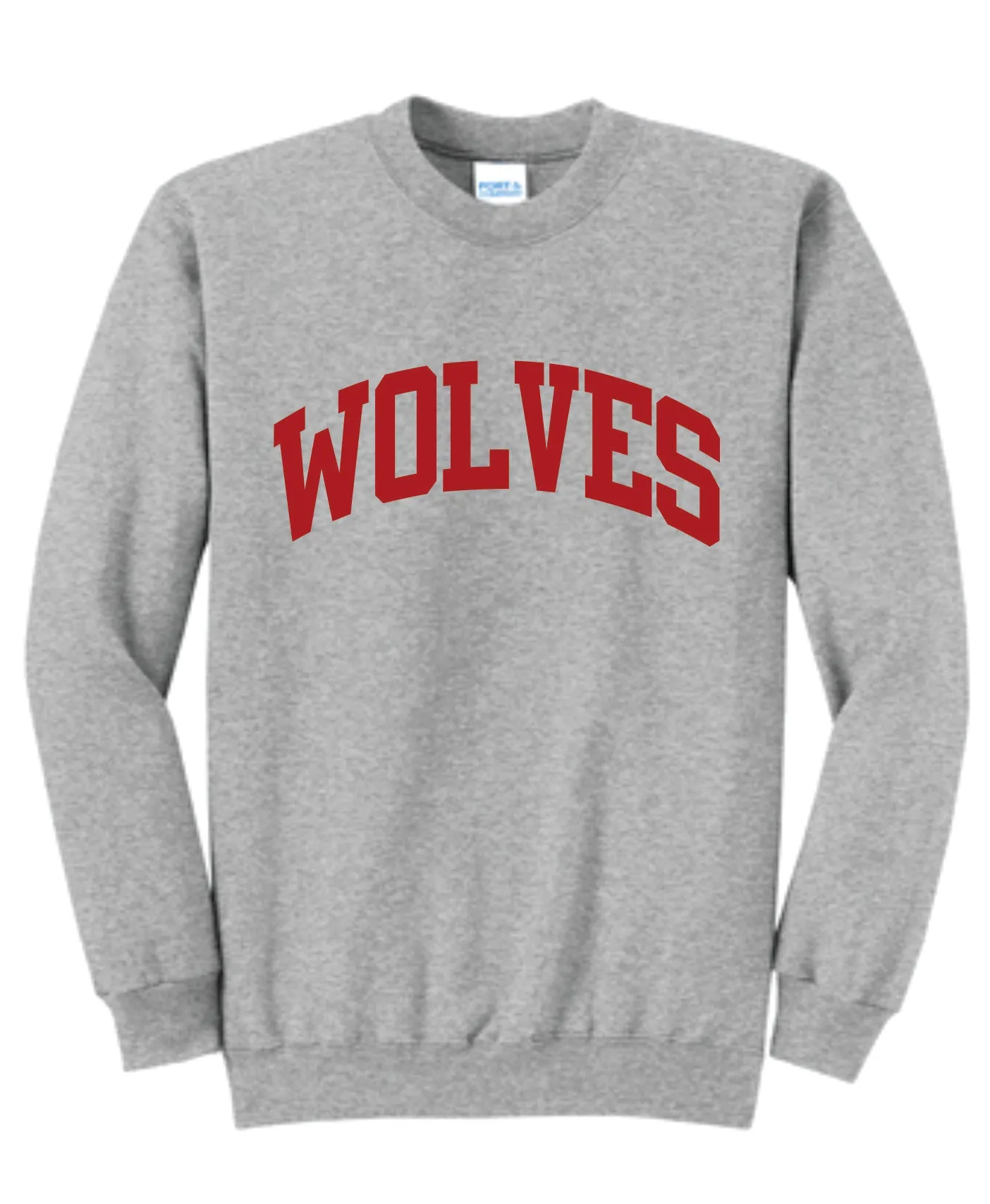 Wolves Puff Print Crewneck - Block