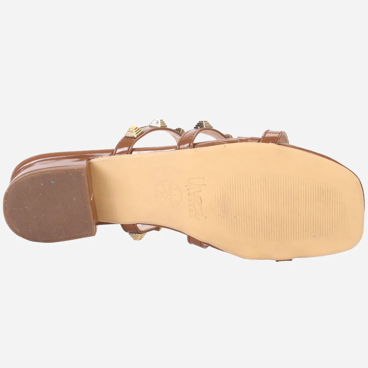 Womens "OZLEM" Decorated Block Heel Sandals