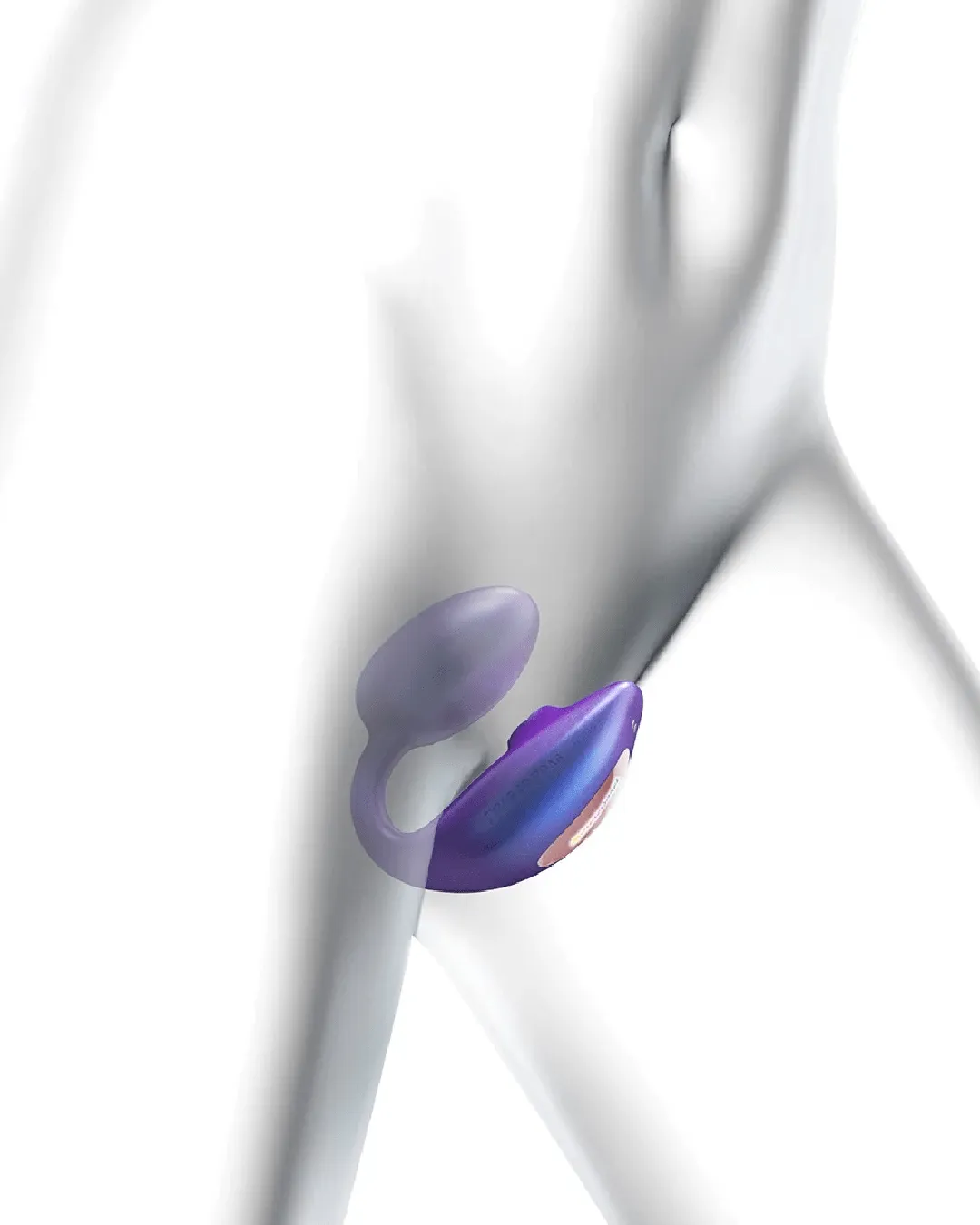 Wonderlover Hands Free Clitoral and G-Spot Vibrator with Remote - Deep Blue