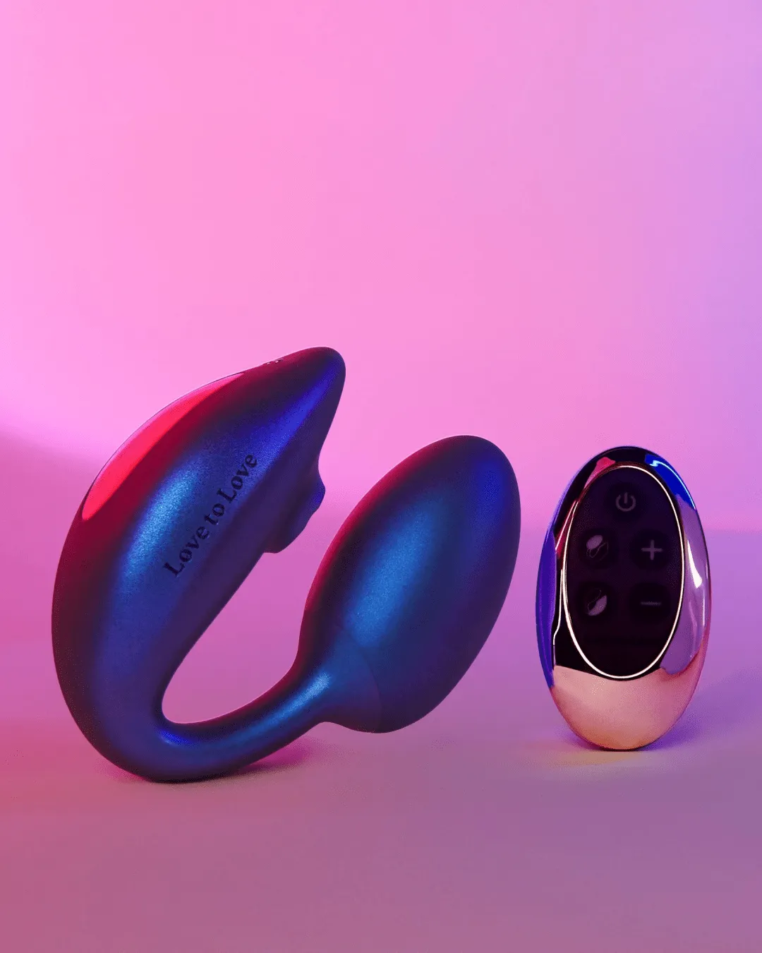 Wonderlover Hands Free Clitoral and G-Spot Vibrator with Remote - Deep Blue