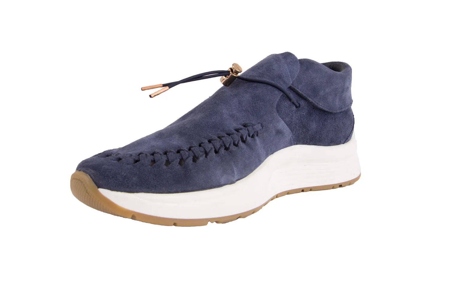 WORLD OF NICHE Men's Arrowhead Suede Sneakers, Navy