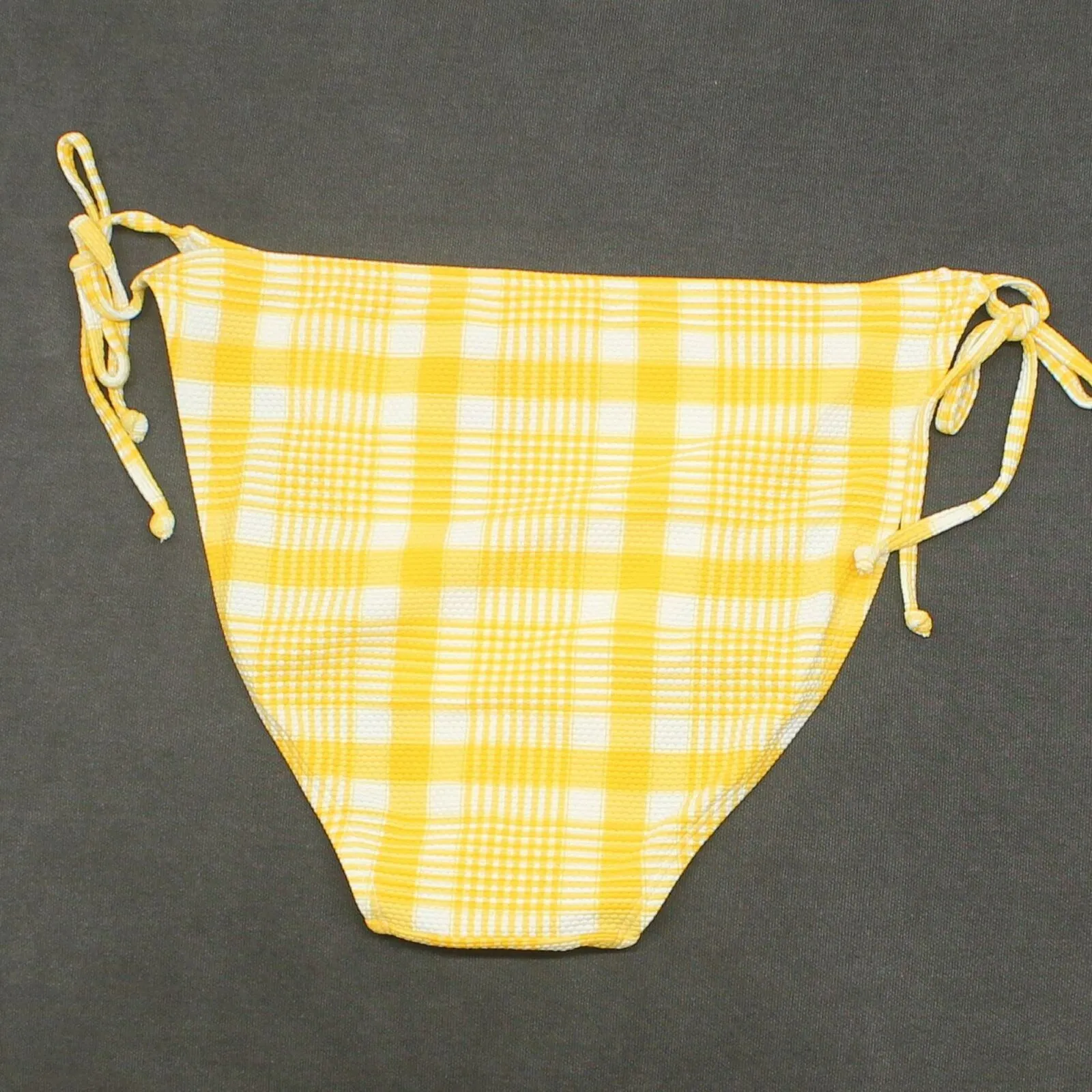 Xhilaration Women's Plaid Textured String Bikini Bottom