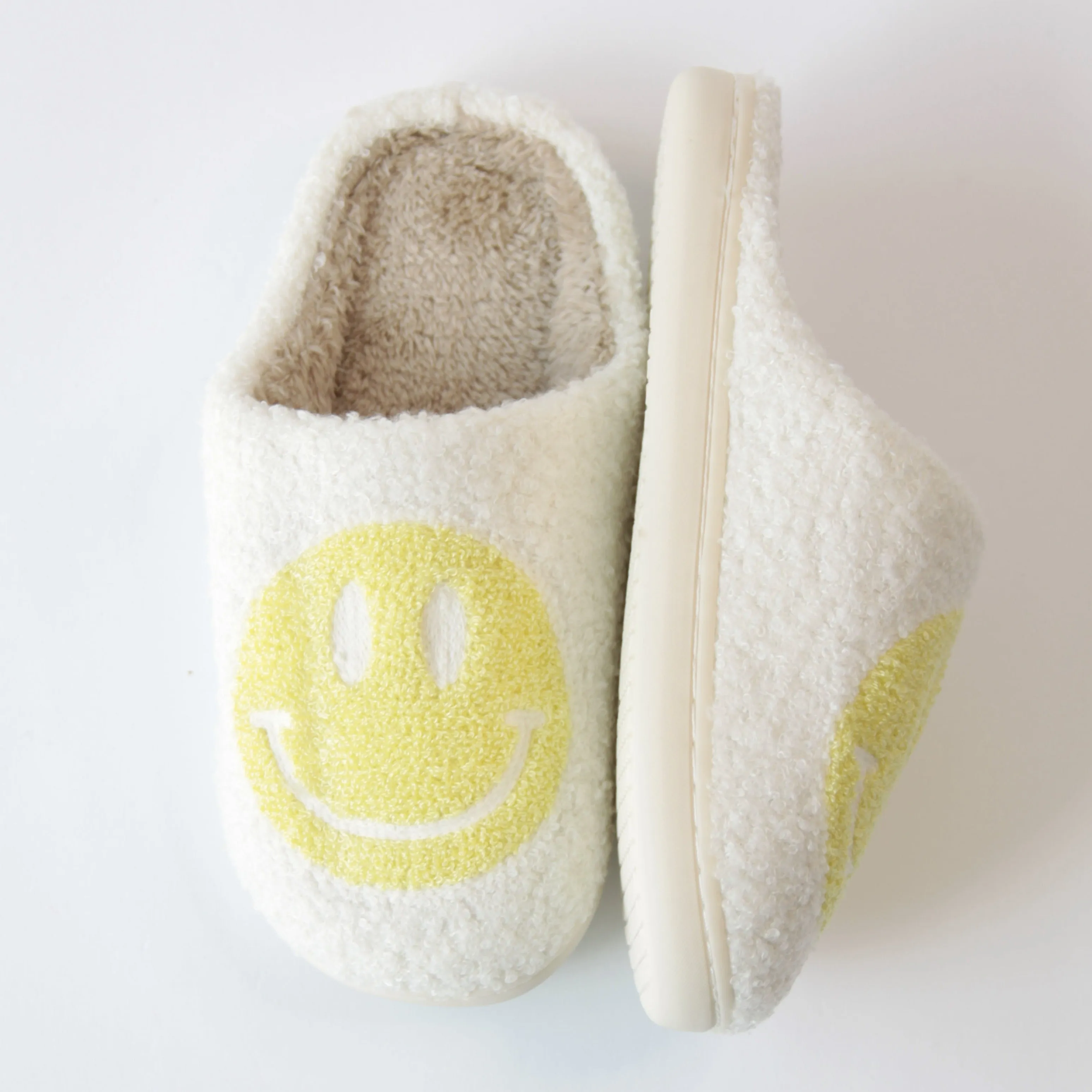 Yellow Lime Happy Slippers